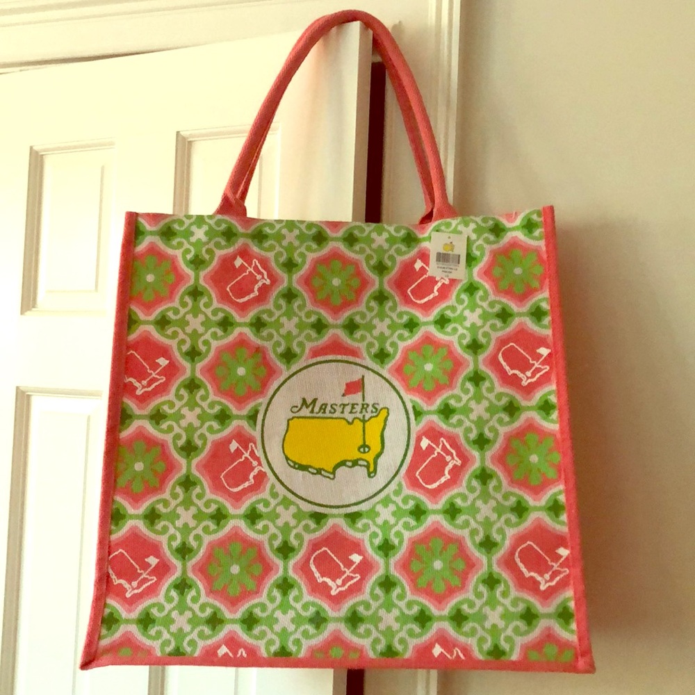 Masters Jute Tote Bag Augusta National 18x18, 2019